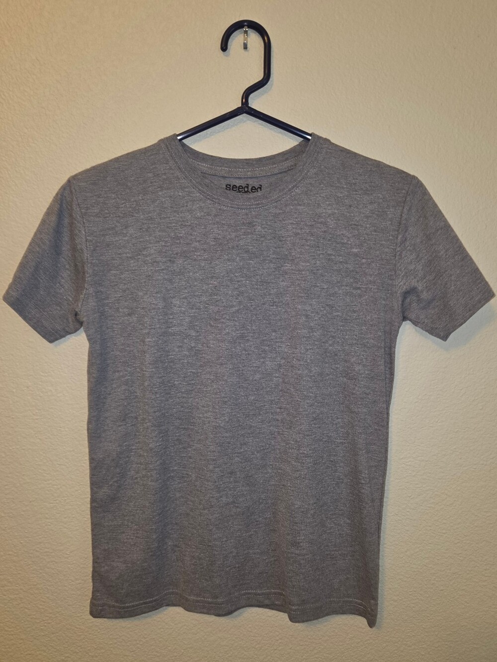 Seeded & Sewn - Boys - Medium - T-Shirt - Short Sleeve - Cotton - Gray